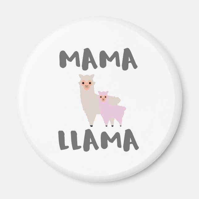 Mama Llama Mom Magnet (Front)