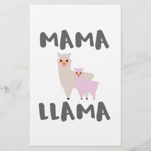 Mama Llama Mom Stationery