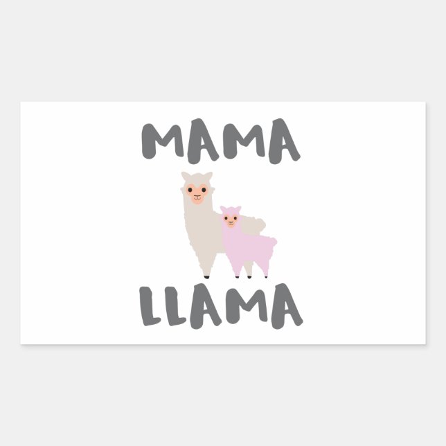 Mama Llama Mom Sticker (Front)