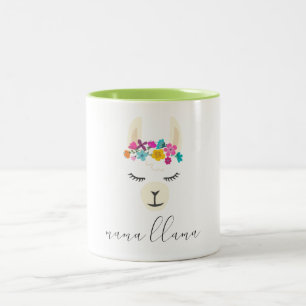 Mama Llama Two-Tone Coffee Mug