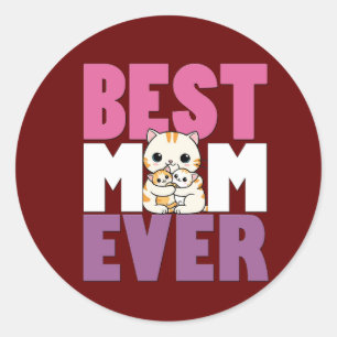 Mama love Mother's day gift for best MOM day Gift Classic Round Sticker