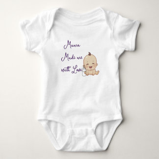 Mama Made Me with Love Cute Baby Romper