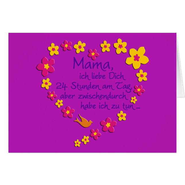Mama / magenta BG (Front Horizontal)