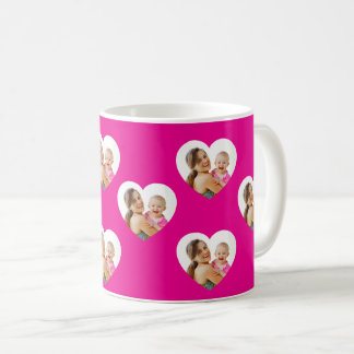Mama & Me – Heart Photo Collage Personalized Coffee Mug