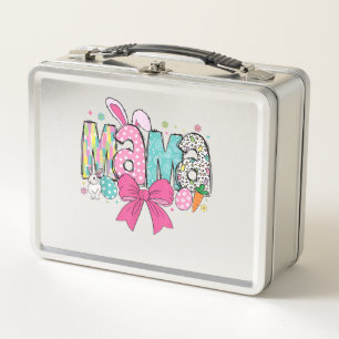 Mama Mini Easter Matching Mama Bunny Easter Day T- Metal Lunch Box