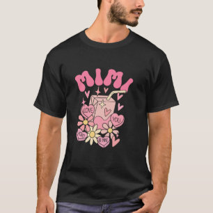Mama Mini Groovy Valentines Day Mom Daughter Son M T-Shirt