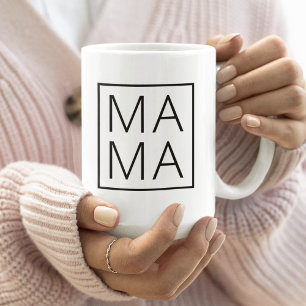 Mama   Modern Mom Mother's Day Stylish Minimalist Coffee Mug