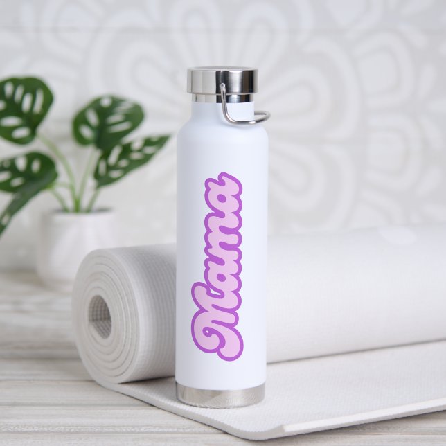 Mama | Mom, Mom to Be Water Bottle (Yoga (Rotated))