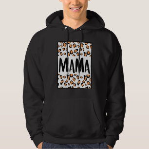 Mama Mom Son Daughter Mother Mommy Mum Leopard Che Hoodie