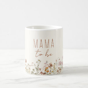 Mama Mom to Be Wildflower Baby Shower Coffee Mug