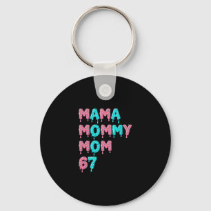 Mama Mommy Mom Bruh 67 Funny Meme Gen Alpha Slang Keychain