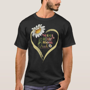Mama Mommy Mom Bruh Mommy Flower Decoration 3 T-Shirt