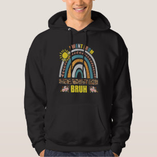 Mama Mommy Mom Bruh Rainbow Leopard Mom Mother's D Hoodie