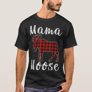 Mama Moose Family Christmas Pajama Red&amp; Black  T-Shirt