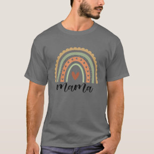 Mama Mother Gifts For Mom Cute Mommy Rainbow Mothe T-Shirt