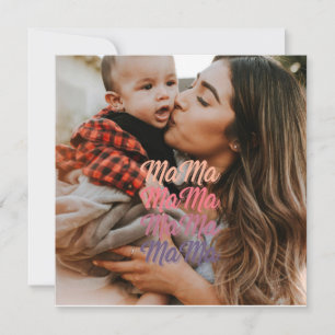 Mama Mother's Day Personalized Photo Card