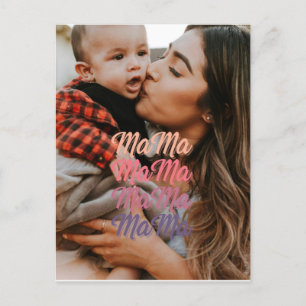 Mama Mother's Day Personalized Photo Postcard