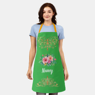 Mama — My First Home Mother & Daughter Floral Tr Apron