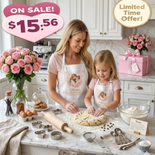 Mama — My First Home   Mother & Daughter Floral Tr Kids Apron