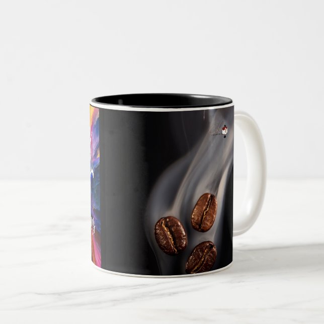 Mama Needs Coffee and Cookies Two-Tone Coffee Mug (Front Right)