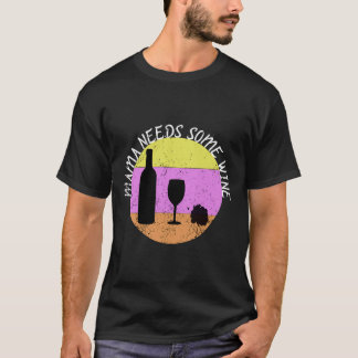 Mama Needs Some Wine Fitted Scoop  18 T-Shirt