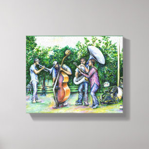 Mama Never Warn Me about Tuba Players Canvas Print
