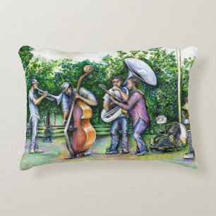 Mama Never Warned Me about Tuba Players Accent Pillow