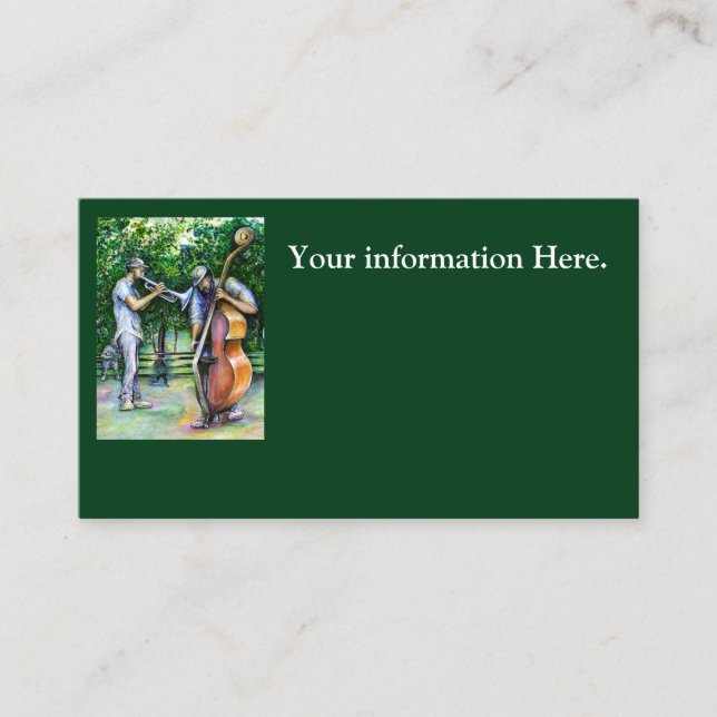 Mama Never Warned Me About Tuba Players Business Card (Front)