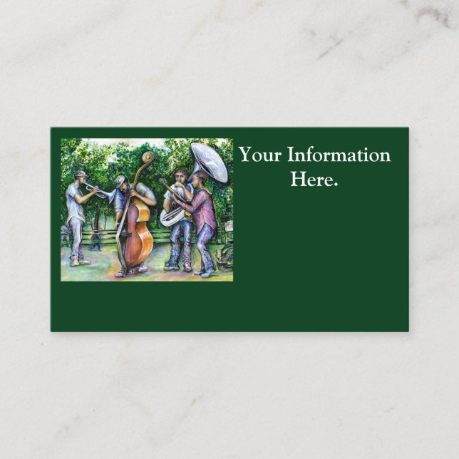 Mama Never Warned Me About Tuba Players Business Card (Front)