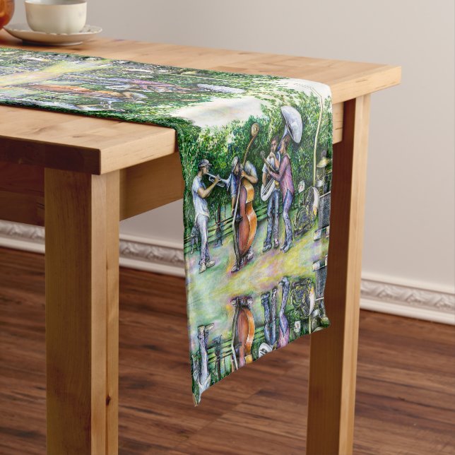 Mama Never Warned Me About Tuba Players Short Table Runner (In Situ)