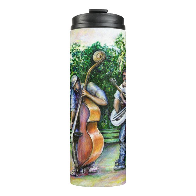 Mama Never Warned Me about Tuba Players Thermal Tumbler (Front)