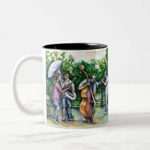 Mama Never Warned Me about Tuba Players Two-Tone Coffee Mug