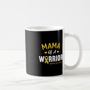 Mama Of A Warrior Hero Childhood Cancer Awareness  Coffee Mug