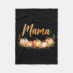 Mama Of Little Pumpkin First Birthday Autumn Pumpk Fleece Blanket