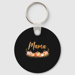 Mama Of Little Pumpkin First Birthday Autumn Pumpk Keychain