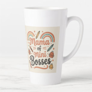 Mama of mini bosses Mom Life Cute Mama gift Latte Mug