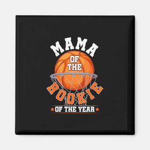 Mama Of Rookie 1st Birthday Sketll Family Matching Magnet