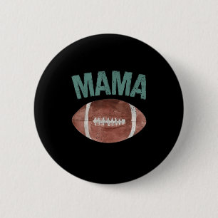 Mama Of The 1 Year Old Football 1st Year Down Birt 2 Inch Round Button