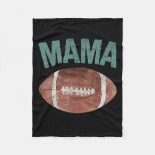 Mama Of The 1 Year Old Football 1st Year Down Birt Fleece Blanket