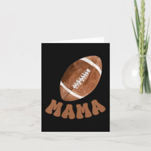 Mama Of The 1 Year Old Football First Birthday Boy Card