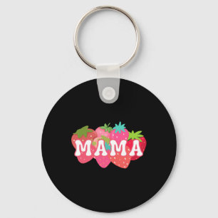 Mama Of The Berry First Birthday Strawberry Matchi Keychain