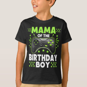Mama of the Birthday Boy Matching Video Game Birth T-Shirt