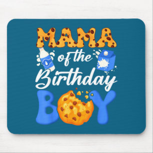 Mama Of The Birthday Boy Milk And Cookies 1st Birt Mouse Pad