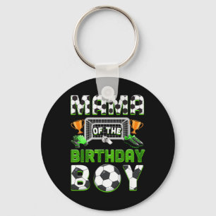 Mama Of The Birthday Boy Soccer Family Matching Pa Keychain