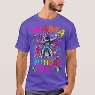 Mama Of The Birthday Girl Astronaut Boy Space Them T-Shirt