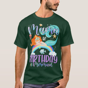 Mama Of The Birthday Girls Mermaid Magic Family Un T-Shirt