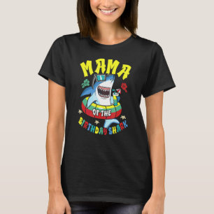 Mama Of The Birthday Shark Matching Family T-Shirt
