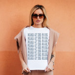 Mama of the Bride Dusty Blue Matching Bridal Party T-Shirt<br><div class="desc">Looking for a unique and personalized gift for the mother of the bride? Look no further than our dusty blue Mama of the Bride personalized matching bridal party t-shirt! This shirt is perfect for any bachelorette party. Not only is this shirt stylish and comfortable, but it also features fun and...</div>