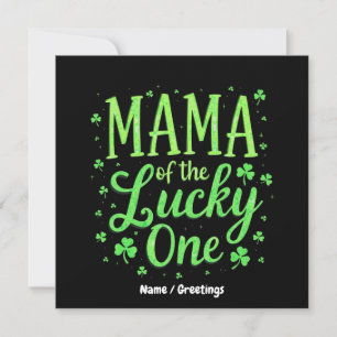 Mama Of The Lucky One First St. Patrick's Day Invitation