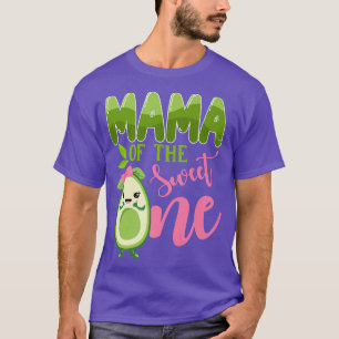 Mama of the Sweet One 1st Birthday Avocado Girl Fi T-Shirt
